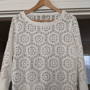 White lace top
